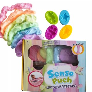 SensoPuch Lekka Masa Sensoryczna Puszysta Chmurka Kreatywna Zabawa
