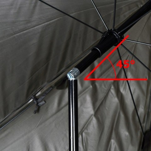Parasol wędkarski namiot z osłoną JUKON ciemnozielony Parasol wędkarski namiot z osłoną JUKON ciemnozielony