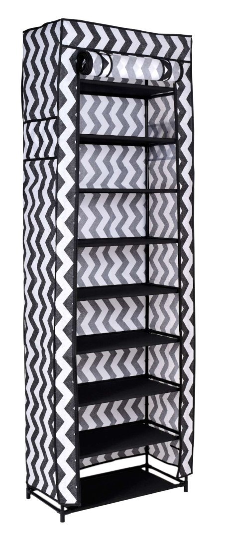 Szafka tekstylna na buty Lea - zebra Szafka tekstylna na buty Lea - zebra
