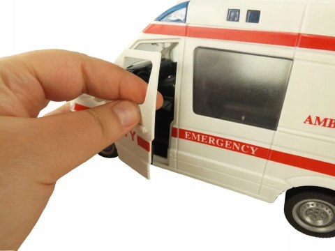 Auto ambulans karetka otwierane drzwi 1:16 WY590A Auto ambulans karetka otwierane drzwi 1:16 WY590A