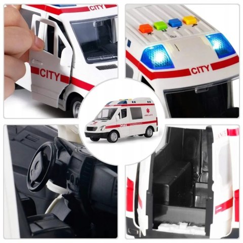 Auto ambulans karetka otwierane drzwi 1:16 WY590A Auto ambulans karetka otwierane drzwi 1:16 WY590A