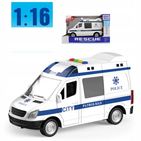 Luxma Auto radiowóz Policja otwierane drzwi 1:16 WY590BP Luxma Auto radiowóz Policja otwierane drzwi 1:16 WY590BP