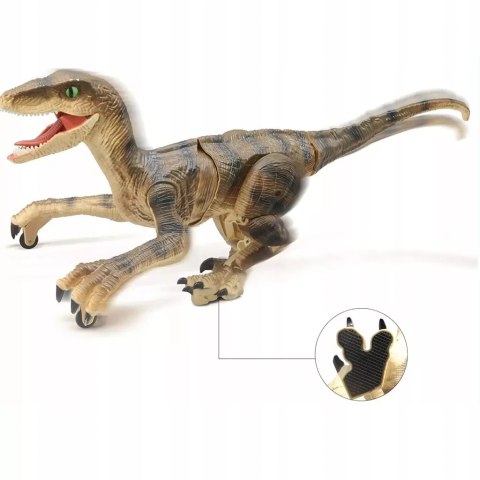 Luxma Dinozaur Velociraptor zdalnie sterowany pilot port usb dźwięki QX023