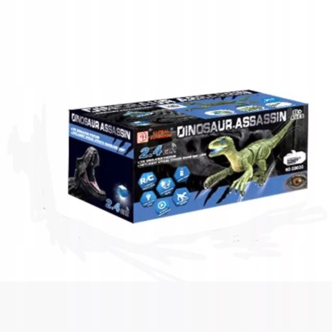 Luxma Dinozaur Velociraptor zdalnie sterowany pilot port usb dźwięki QX023