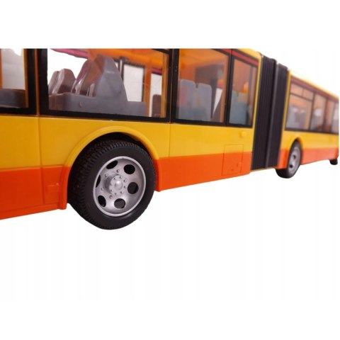 Luxma Duży autobus przegubowy zdalnie sterowany 44cm pilot światła 676Ż
