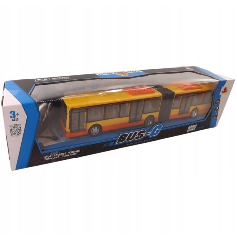 Luxma Duży autobus przegubowy zdalnie sterowany 44cm pilot światła 676Ż