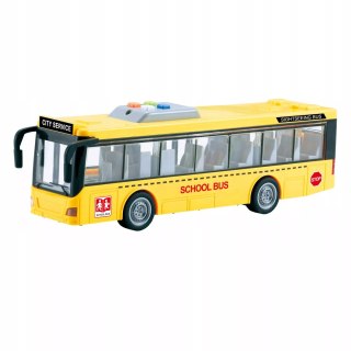 Luxma Duży szkolny autobus otwierane drzwi dźwięki światła 1:16 3+ WY910A