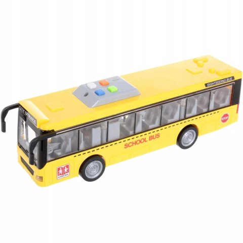 Luxma Duży szkolny autobus otwierane drzwi dźwięki światła 1:16 3+ WY910A Luxma Duży szkolny autobus otwierane drzwi dźwięki światła 1:16 3+ WY910A