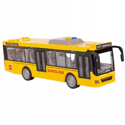 Luxma Duży szkolny autobus otwierane drzwi dźwięki światła 1:16 3+ WY910A Luxma Duży szkolny autobus otwierane drzwi dźwięki światła 1:16 3+ WY910A