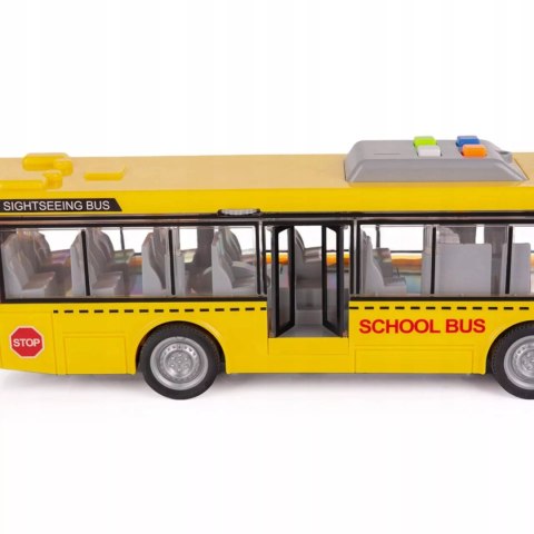 Luxma Duży szkolny autobus otwierane drzwi dźwięki światła 1:16 3+ WY910A Luxma Duży szkolny autobus otwierane drzwi dźwięki światła 1:16 3+ WY910A