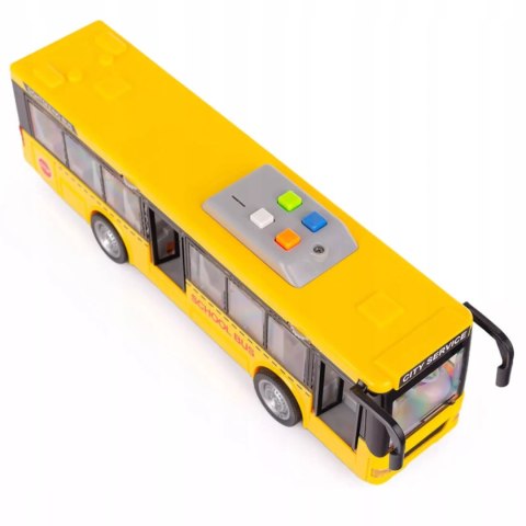 Luxma Duży szkolny autobus otwierane drzwi dźwięki światła 1:16 3+ WY910A Luxma Duży szkolny autobus otwierane drzwi dźwięki światła 1:16 3+ WY910A
