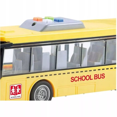 Luxma Duży szkolny autobus otwierane drzwi dźwięki światła 1:16 3+ WY910A Luxma Duży szkolny autobus otwierane drzwi dźwięki światła 1:16 3+ WY910A