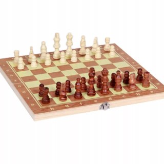 Inny GRY PLANSZOWE 3w1 rodzinne klasyczne Szachy Warcaby Tryktrak 623A