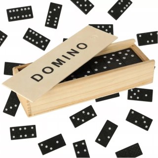 Luxma Gra domino rodzinna klasyczna 28 elementów drewniane pudełko 3896-5