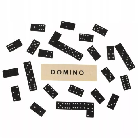 Luxma Gra domino rodzinna klasyczna 28 elementów drewniane pudełko 3896-5 Luxma Gra domino rodzinna klasyczna 28 elementów drewniane pudełko 3896-5