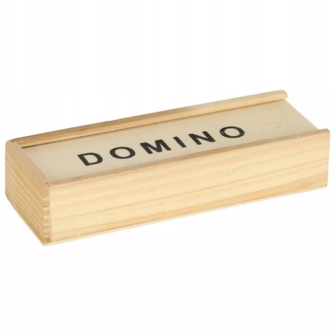 Luxma Gra domino rodzinna klasyczna 28 elementów drewniane pudełko 3896-5 Luxma Gra domino rodzinna klasyczna 28 elementów drewniane pudełko 3896-5