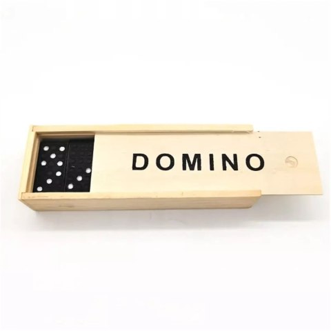 Luxma Gra domino rodzinna klasyczna 28 elementów drewniane pudełko 3896-5 Luxma Gra domino rodzinna klasyczna 28 elementów drewniane pudełko 3896-5