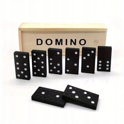 Luxma Gra domino rodzinna klasyczna 28 elementów drewniane pudełko 3896-5 Luxma Gra domino rodzinna klasyczna 28 elementów drewniane pudełko 3896-5