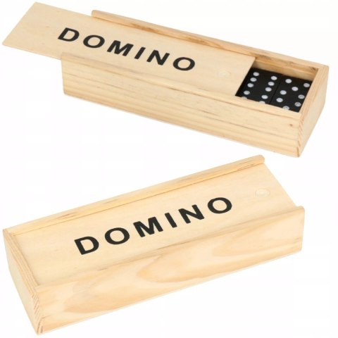 Luxma Gra domino rodzinna klasyczna 28 elementów drewniane pudełko 3896-5 Luxma Gra domino rodzinna klasyczna 28 elementów drewniane pudełko 3896-5