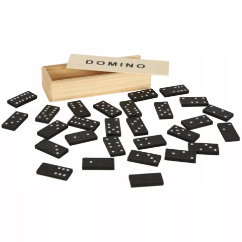 Luxma Gra domino rodzinna klasyczna 28 elementów drewniane pudełko 3896-5 Luxma Gra domino rodzinna klasyczna 28 elementów drewniane pudełko 3896-5