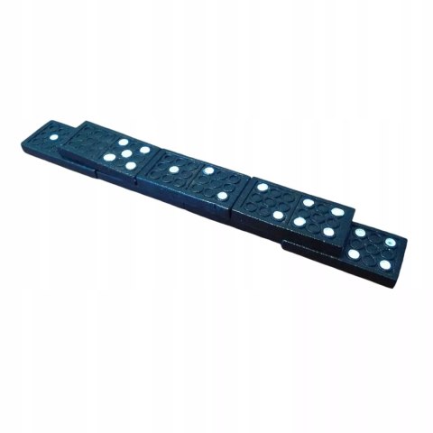 Luxma Gra domino rodzinna klasyczna 28 elementów drewniane pudełko 3896-5 Luxma Gra domino rodzinna klasyczna 28 elementów drewniane pudełko 3896-5