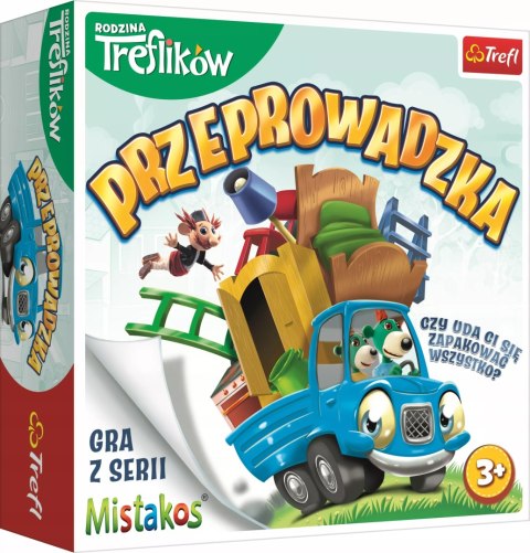 Trefl Gra zręcznościowa przeprowadzka z rodziną treflików Mistakos Trefl 02071 Trefl Gra zręcznościowa przeprowadzka z rodziną treflików Mistakos Trefl 02071