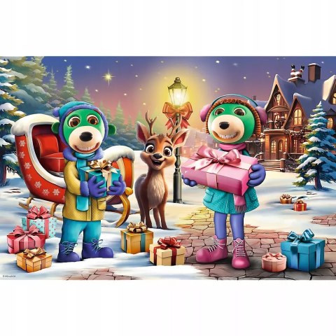 Trefl Puzzle 24 Maxi 24 el. Rodzina Treflików Zimowy czas z Treflikami 14360