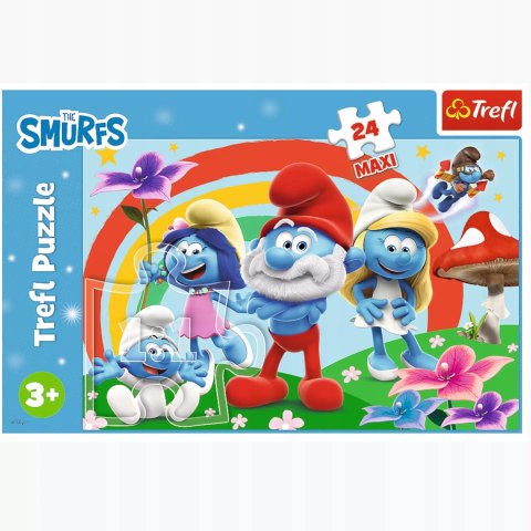 Trefl Puzzle 24 el. Maxi Smerfny dzień Trefl 14374