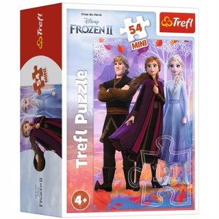 Trefl Puzzle 54 mini Frozen Kraina Lodu Anna Elsa Kristof 54 elementy Trefl 19637