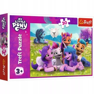 Trefl Puzzle Przyjacielskie Koniki Pony 30 elementów Kucyki Pony Trefl 18299