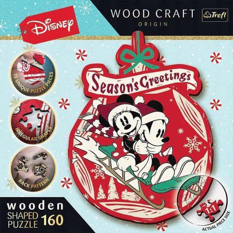 Trefl Puzzle drewniane Świąteczna przygoda Mickey i Minni Disney 9+ Trefl 20192