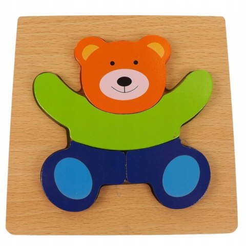 Luxma Puzzle drewniane edukacyjne klocki dla dzieci 15Mi