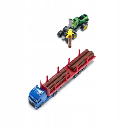 Siku Siku Samochód ciężarowy do transportu drewna skala 1:87 model metal S1659 Siku Siku Samochód ciężarowy do transportu drewna skala 1:87 model metal S1659