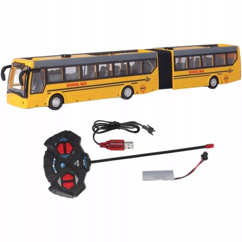 Luxma Szkolny autobus przegubowy zdalnie sterowany akumulator ładowarka 9933-6 Luxma Szkolny autobus przegubowy zdalnie sterowany akumulator ładowarka 9933-6