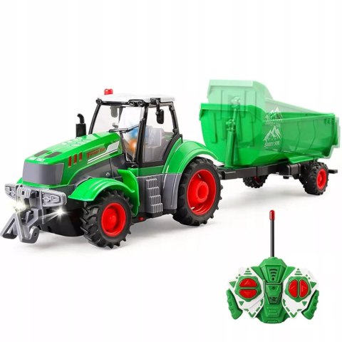 Luxma TRAKTOR Z PRZYCZEPĄ ZDALNIE STEROWANY AKUMULATOR ŁADOWARKA 9877-14 Luxma TRAKTOR Z PRZYCZEPĄ ZDALNIE STEROWANY AKUMULATOR ŁADOWARKA 9877-14
