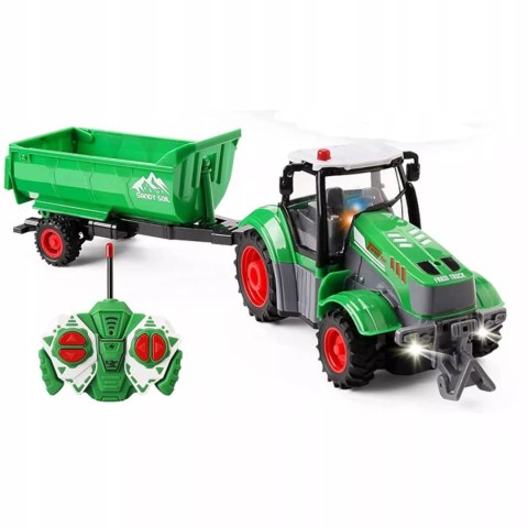 Luxma TRAKTOR Z PRZYCZEPĄ ZDALNIE STEROWANY AKUMULATOR ŁADOWARKA 9877-14 Luxma TRAKTOR Z PRZYCZEPĄ ZDALNIE STEROWANY AKUMULATOR ŁADOWARKA 9877-14