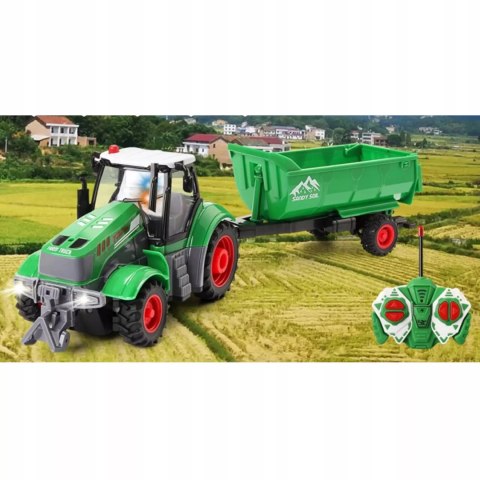 Luxma TRAKTOR Z PRZYCZEPĄ ZDALNIE STEROWANY AKUMULATOR ŁADOWARKA 9877-14 Luxma TRAKTOR Z PRZYCZEPĄ ZDALNIE STEROWANY AKUMULATOR ŁADOWARKA 9877-14