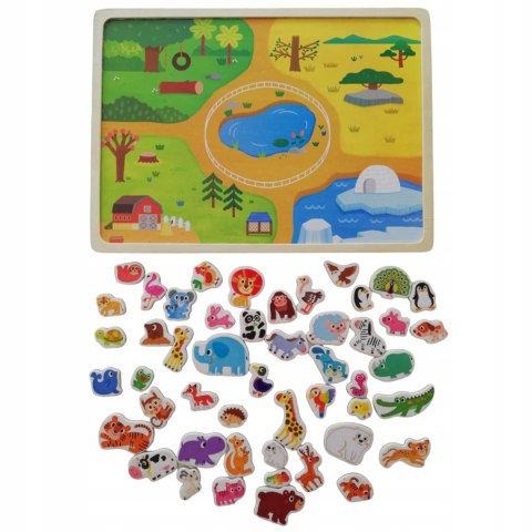 Luxma Układanka tablica puzzle magnetyczne zwierzęta MTF-C02 Luxma Układanka tablica puzzle magnetyczne zwierzęta MTF-C02