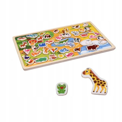 Luxma Układanka tablica puzzle magnetyczne zwierzęta MTF-C02 Luxma Układanka tablica puzzle magnetyczne zwierzęta MTF-C02