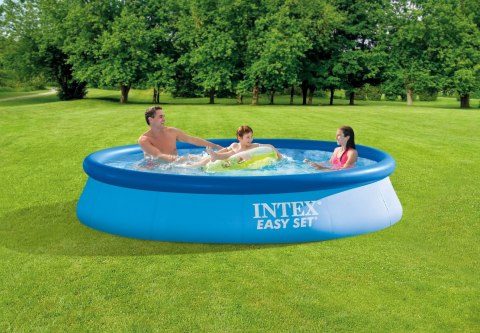 Intex | Basen Easy Set z pompą filtrującą | Niebieski Intex | Basen Easy Set z pompą filtrującą | Niebieski