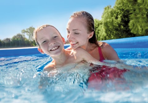 Intex | Basen Easy Set z pompą filtrującą | Niebieski Intex | Basen Easy Set z pompą filtrującą | Niebieski