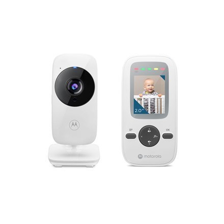 Motorola | Video Baby Monitor | VM481 2.0" | Kolorowy ekran o przekątnej 2.0"; Wskaźnik poziomu dźwięku LED; Noktowizor na podcz Motorola | Video Baby Monitor | VM481 2.0" | Kolorowy ekran o przekątnej 2.0"; Wskaźnik poziomu dźwięku LED; Noktowizor na podcz