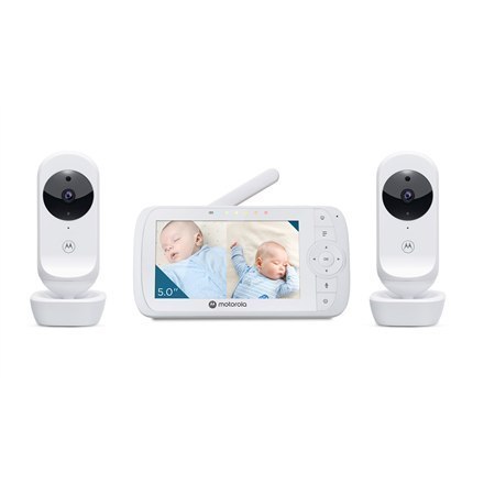 Motorola | Video Baby Monitor - Zestaw dwóch kamer | VM35-2 5.0" | Kolorowy ekran o przekątnej 5,0"; 5 fabrycznie załadowanych k Motorola | Video Baby Monitor - Zestaw dwóch kamer | VM35-2 5.0" | Kolorowy ekran o przekątnej 5,0"; 5 fabrycznie załadowanych k