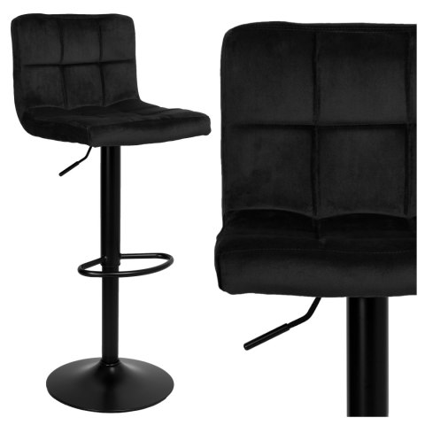 Hoker barowy Arako Black czarny Velvet Hoker barowy Arako Black czarny Velvet