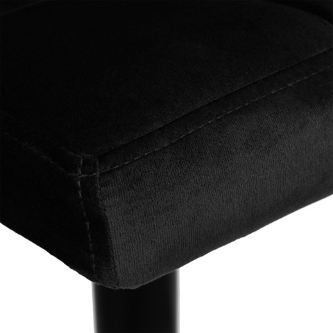 Hoker barowy Arako Black czarny Velvet Hoker barowy Arako Black czarny Velvet