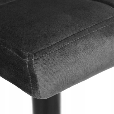 Hoker barowy Arako Black grafitowe Velvet Hoker barowy Arako Black grafitowe Velvet