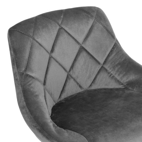 Hoker barowy CYDRO BLACK grafitowy Velvet Hoker barowy CYDRO BLACK grafitowy Velvet