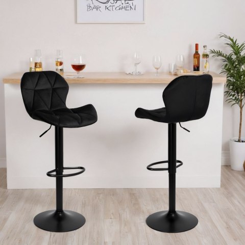 Hoker barowy Gordon Black czarny Velvet Hoker barowy Gordon Black czarny Velvet