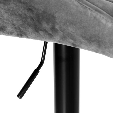 Hoker barowy Grappo Black grafitowy Velvet Hoker barowy Grappo Black grafitowy Velvet