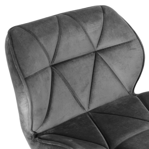 Hoker barowy Grappo Black grafitowy Velvet Hoker barowy Grappo Black grafitowy Velvet